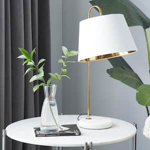 22 in. White Metal Task and Reading Desk Lamp