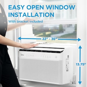 12,000 BTU 115-Volt U-Shaped Smart Inverter Window Air Conditioner Wi-Fi, for up to 550 sq. ft.