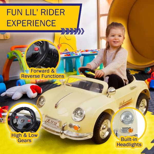 Lil Rider Battery Powered Classic Sports Car with Remote Control
