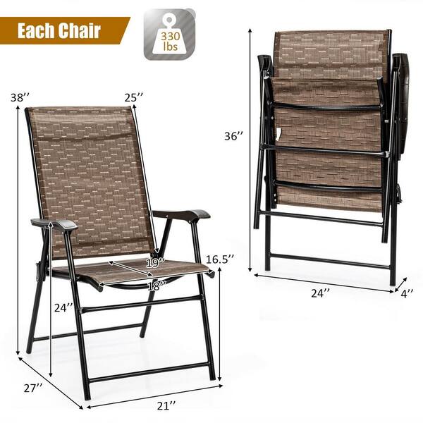 folding metal patio chairs