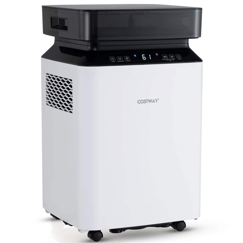 HOmeLabs 4500 Sq. Ft. WiFi-Enabled Dehumidifier With Pump - Superior Moisture Removal & Humidity Control For Large Rooms, Offices And