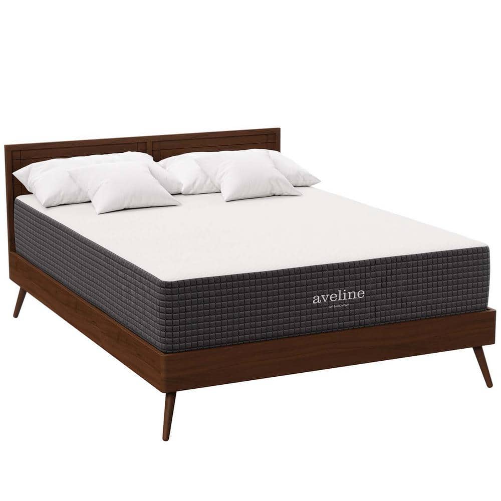 SereneDream 12" Queen Gel Memory Foam Mattress in White