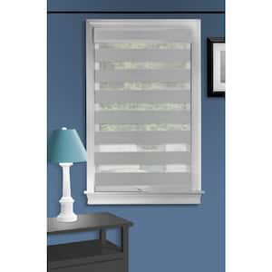 Celestial Grey Cordless Light Filtering Double Layered Polyester Roller Shade 29 in. W x 72 in. L