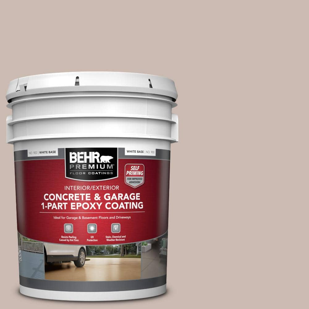 BEHR PREMIUM 5 gal. #N170-3 Gray Ashlar Self-Priming 1-Part Epoxy