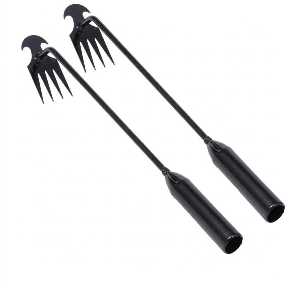 16 in. Weeder 2 Pcs Uprooting Tool with 4 Tines Manganese Steel for Weeding Digging Gardening Orchard Farm price history on PriceWatchPro