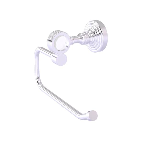 Allied Brass PG-24-SCH Pacific Grove Collection Two Post Toilet Paper Holder Satin Chrome Allied Brass PG-24-SCH Pacific Grove Collection Two Post Toilet Paper Holder Satin Chrome