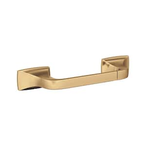 Highland Ridge 10-5/8 in. (270 mm) L Pivoting Double Post Toilet Paper Holder in Champagne Bronze
