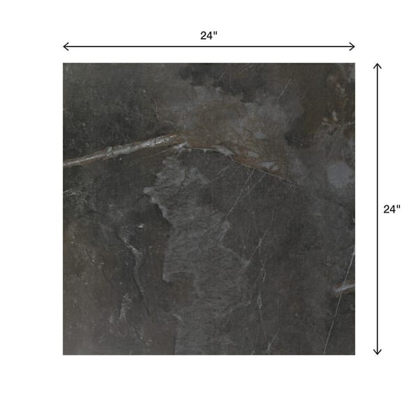 Daltile Highland Shore Graphite 24 in. x 24 in. Glazed Porcelain