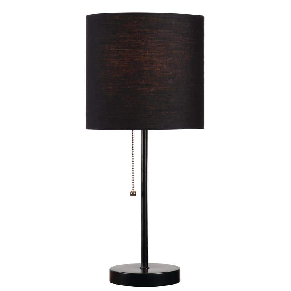 small black accent lamp