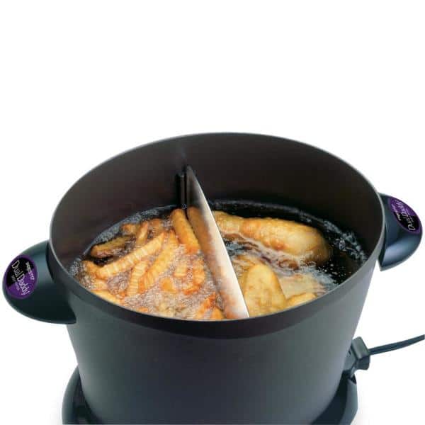 Presto FryDaddy Plus Electric Deep Fryer, Black, 4 cup