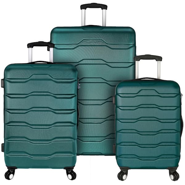 Elite Luggage Omni 3-Piece Teal Hardside Spinner Luggage Set