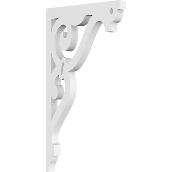 Ekena Millwork 5/8 in. W x 11 in. H x 6-1/2 in. D PVC Finley Bracket