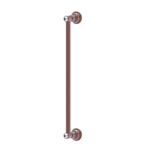 Carolina Crystal Collection 18 Inch Refrigerator Pull in Antique Copper