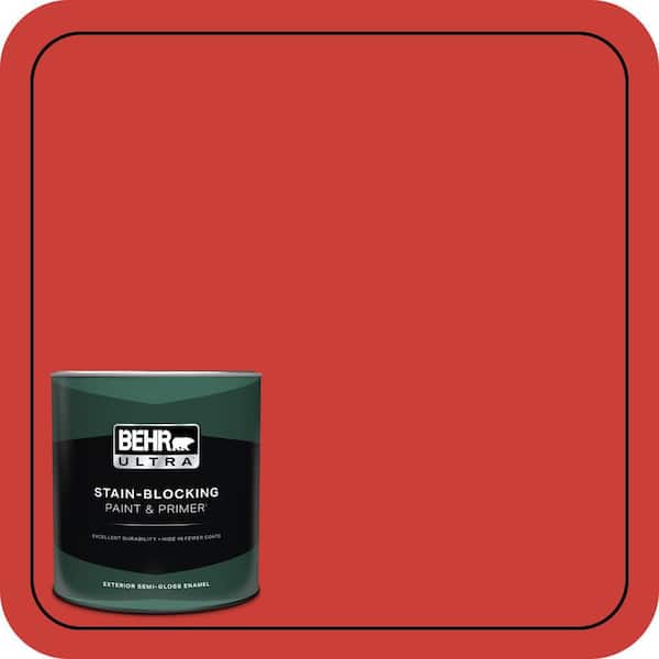 BEHR ULTRA 1 qt. #P170-7 100 MPH Semi-Gloss Enamel Exterior Paint & Primer