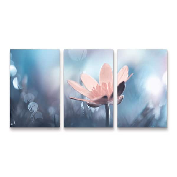 Trademark Fine Art Fabien BRAVIN Mellow Mood 3-Piece Panel Set Unframed Photography Wall Art 19 in. x 36 in.
