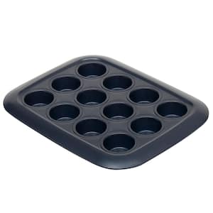 Indigo Non-Stick 12-Cup Carbon Steel Mini Muffin Pan