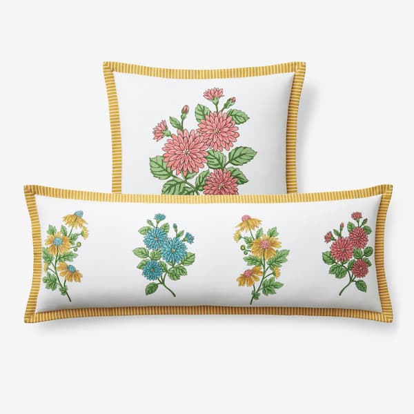Company Cotton Lily Garden Throw Pillow Cover