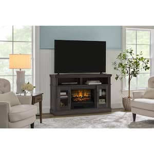 Thorncliff 54 in. Freestanding Electric Fireplace TV Stand in Gray Fawn Aged Oak