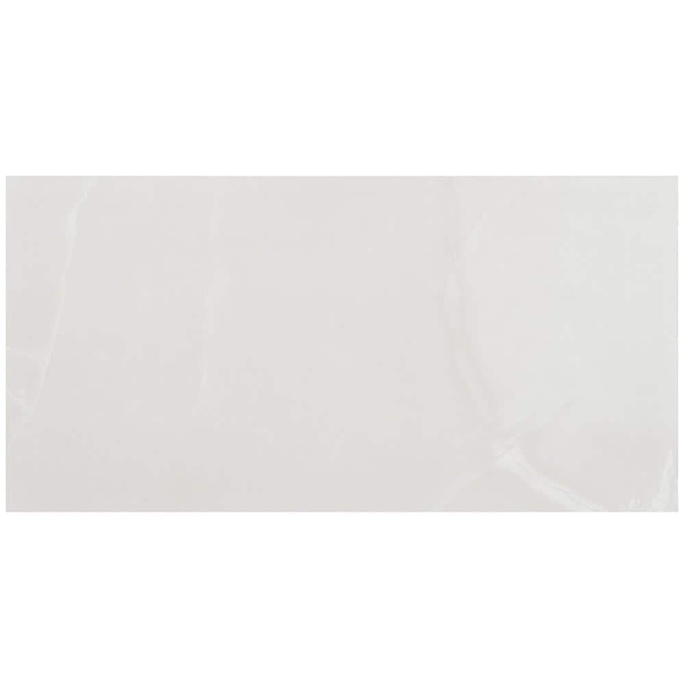 Saroshi Onyx Bianco 4 in. x 0.33 in. Matte Porcelain Floor and Wall Tile Sample price history on PriceWatchPro