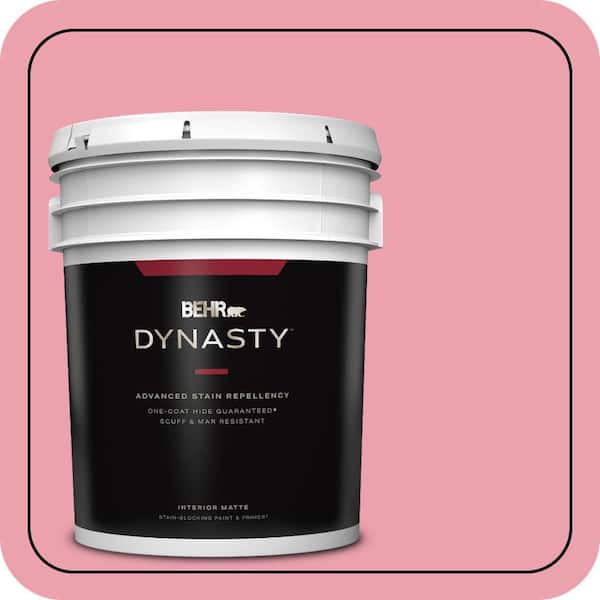 BEHR DYNASTY 5 gal. #P150-3 Pinque Matte Interior Stain-Blocking Paint & Primer