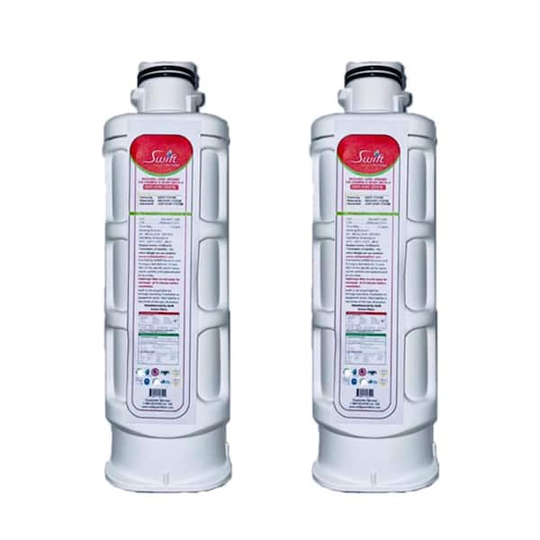 SGF-HAFQIN Rx Compatible Refrigerator Water Filter for DA97-17376B, DA97-08006C, HAF-QIN/EXP (2 Pack)