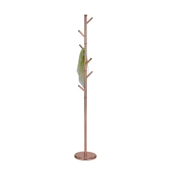 Signature Home SignatureHome Rose Gold Finish Material Metal Juno Coat ...
