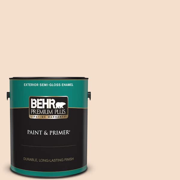 BEHR PREMIUM PLUS 1 gal. #PPU3-05 Splendor Semi-Gloss Enamel Exterior Paint & Primer