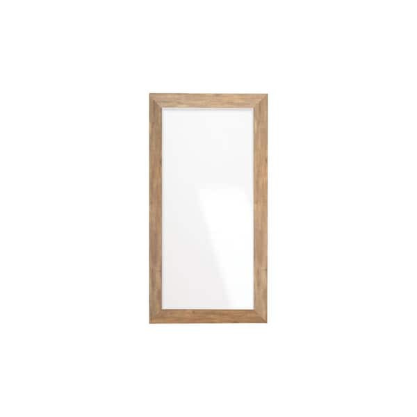 BrandtWorks Brown Barnwood Framed Wall Mirror 25.5 in. W x 48.5 in. H