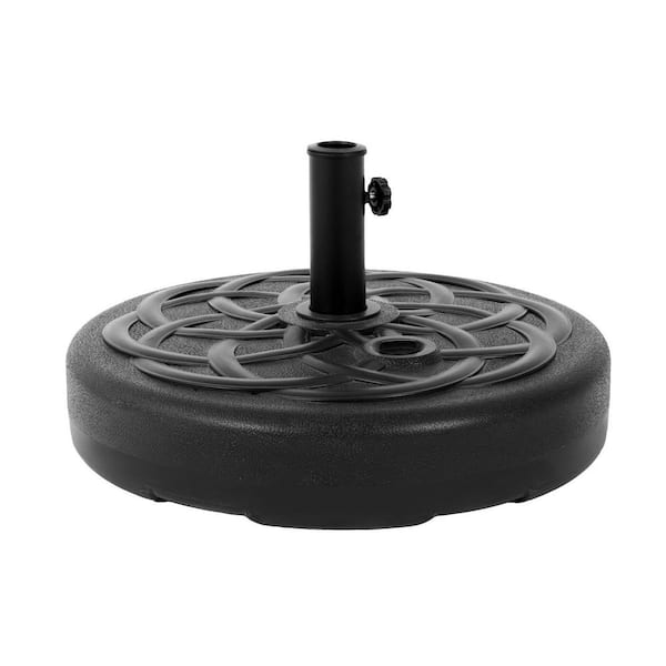OGETFUUR 21.65 in. Patio Umbrella Base in Black, Umbrella Stand for 1.5 in. to 1.89 in. Pole