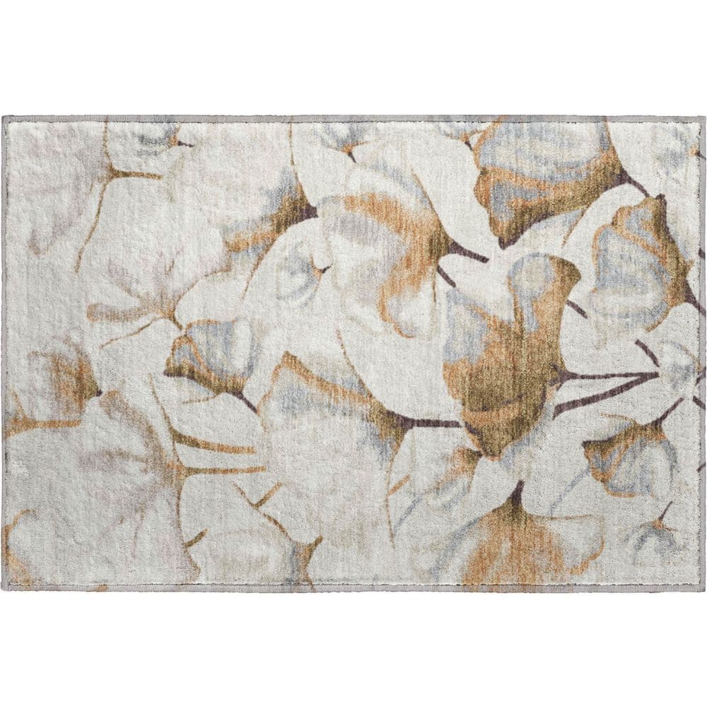 Mayfield Premium Machine Washable Abstract AMF2405 Copper 2 ft. x 3 ft. Accent Rug price history on PriceWatchPro