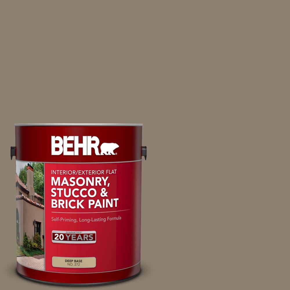 1 gal. #MS-53 Woodstock Green Flat Interior/Exterior Masonry, Stucco and Br