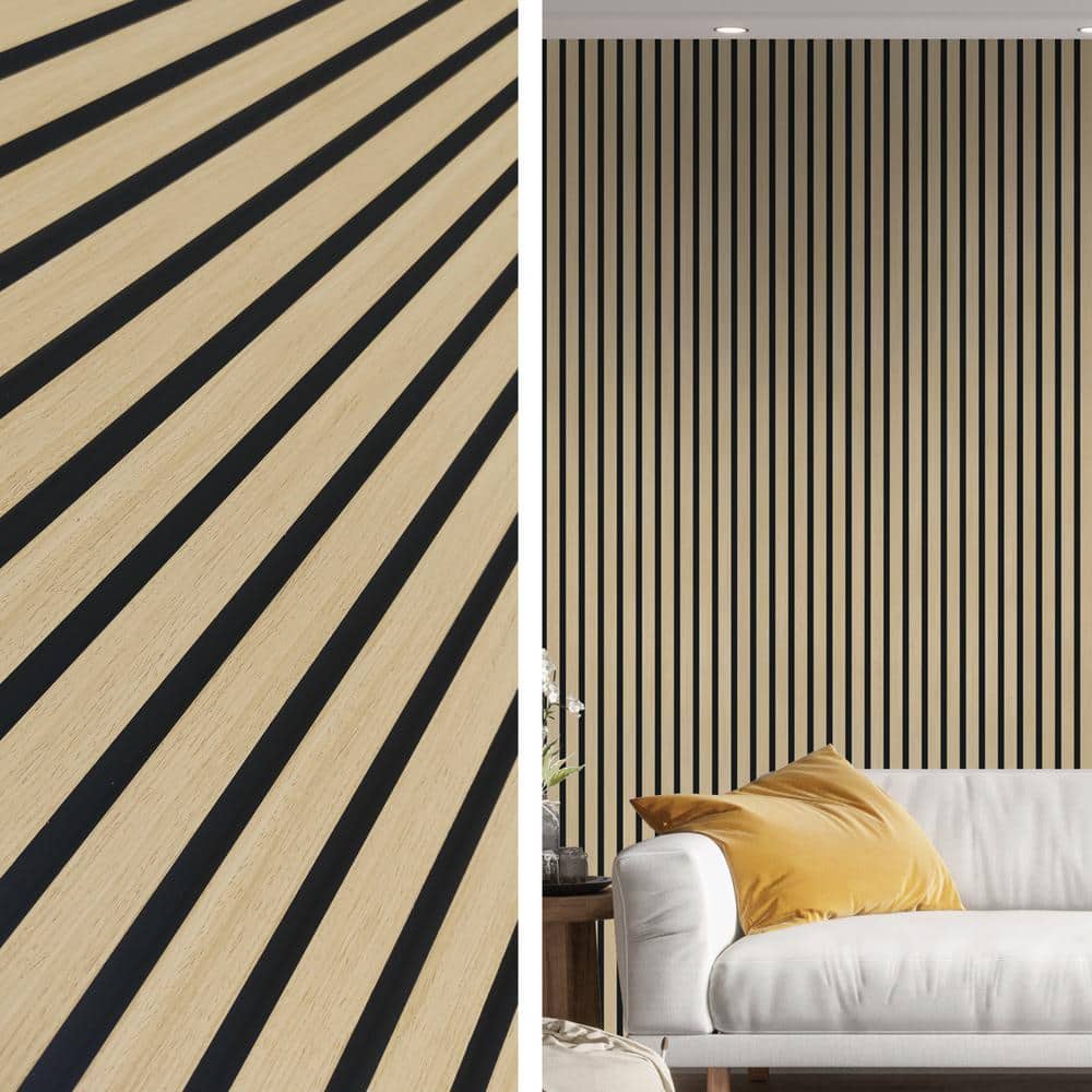 Natural Oak 3D Acoustic Wood Slat Wall Paneling
