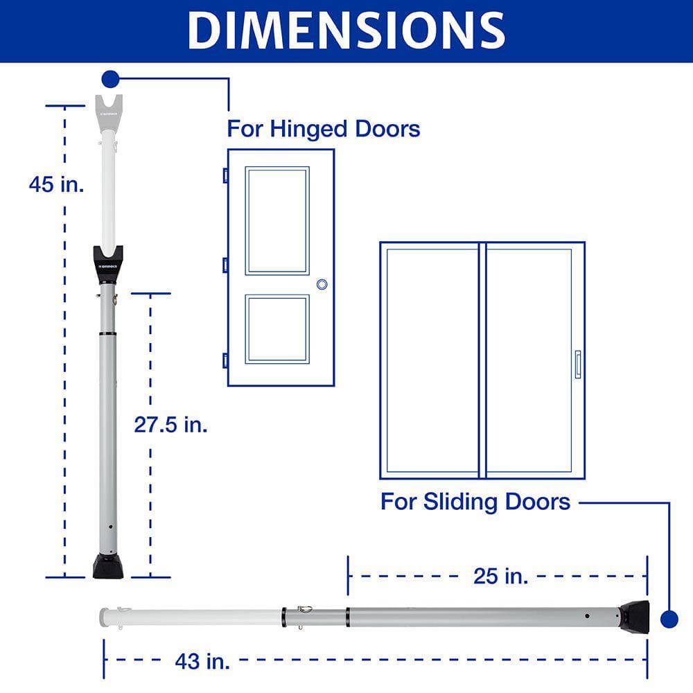 Steel Portable Door Security Bar