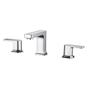 Dean 8 in. Widespread 2-Handle Bathroom Faucet with Drain Assembly, Rust Resist in Polished Chrome