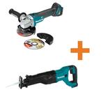 18V LXT Lithium-Ion Brushless Cordless 4-1/2 in./5 in. Cut-Off/Angle Grinder (Tool-Only) with 18V LXT Reciprocating Saw
