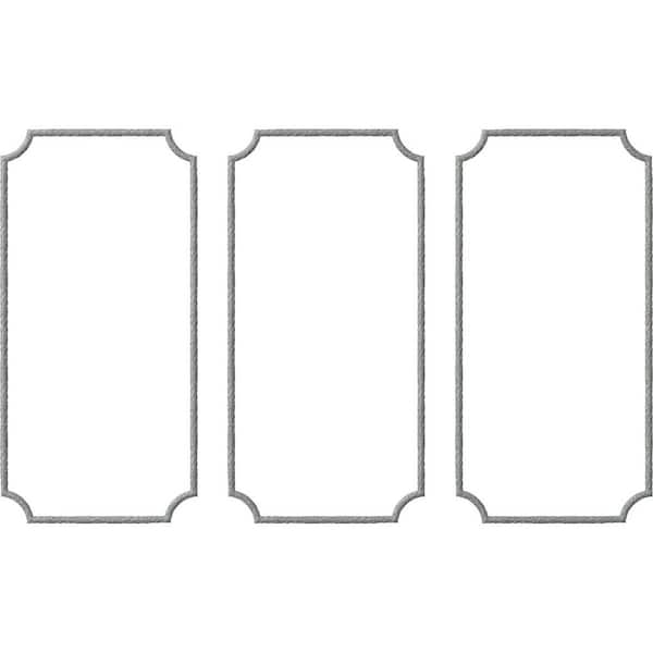 Ekena Millwork 13.35 Sq. Ft. Unfinished Polyurethane Dublin Panel Moulding Kit (Triple Panel)