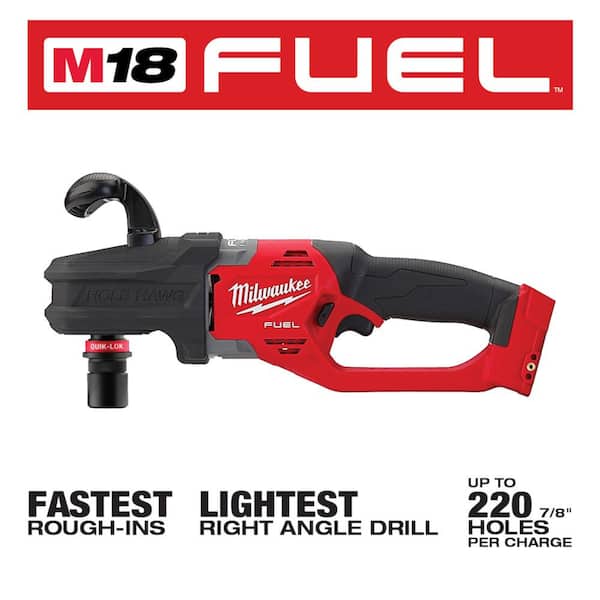 M18 FUEL 18V Lithium-Ion Brushless Cordless Hole Hawg 7/16 in. Right Angle Drill with Reciprocating Saw