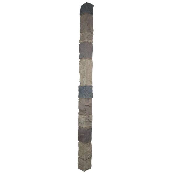 Superior Building Supplies Rustic Lodge 48 in. x 3 in. x 3 in. Faux Stone Outside Corner