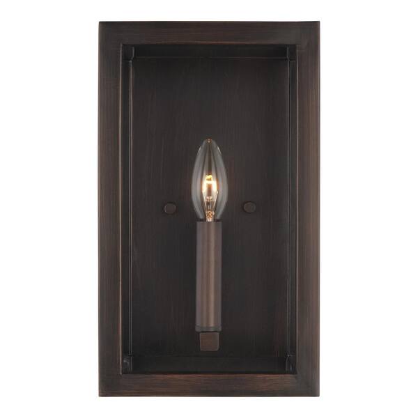 Generation Lighting Moffet Street 7 in. 1-Light Burnt Sienna Vanity Light
