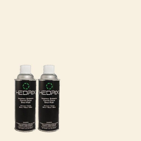 Hedrix 11 oz. Match of PPU5-9 Bleached Linen Flat Custom Spray Paint (8-Pack)