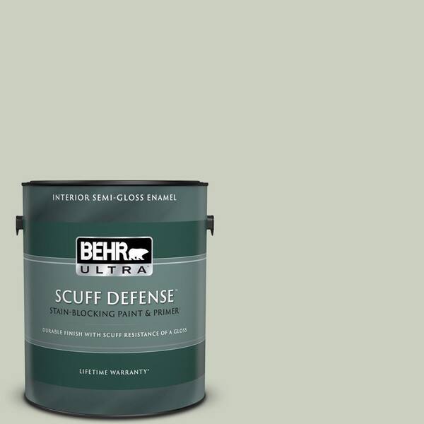 BEHR ULTRA 1 gal. #PPF-25 Terrace View Extra Durable Semi-Gloss Enamel Interior Paint & Primer