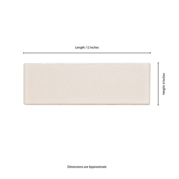 MS International Artisan Glossy Antique White 12 x 12 Ceramic Mosaic Tile
