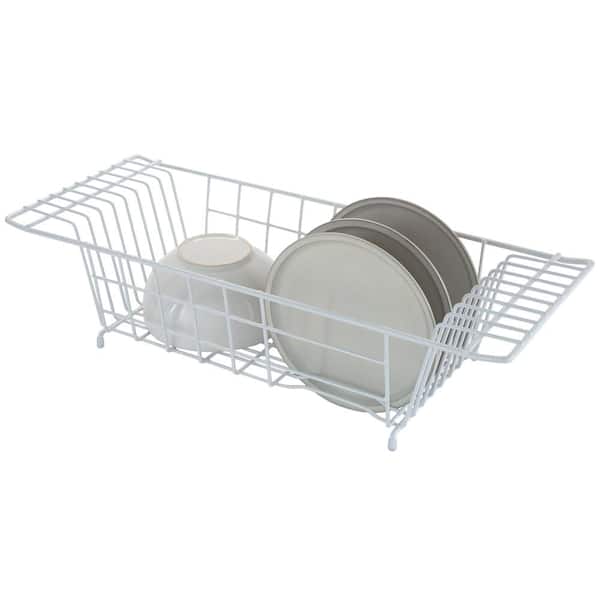 Foldable Dish Drying Rack with Drainboard, Stainless Steel 2 Tier Dish  Drainer R