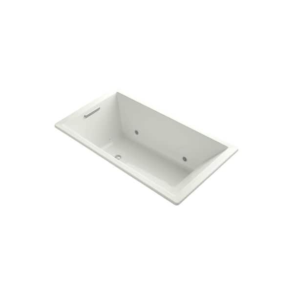 KOHLER Underscore 5.5 ft. Rectangular Drop-In Air Bathtub in Dune