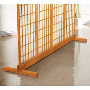 Honey 4-Panel Room Divider Stand
