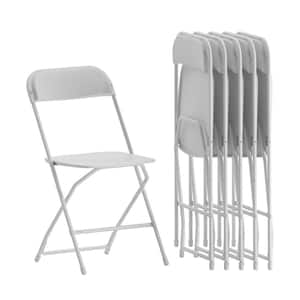 Amucolo Black Plastic Stackable Folding Chairs with Padded Cushion Seat(Set  of 6) FX-CYD0-NNYY - The Home Depot