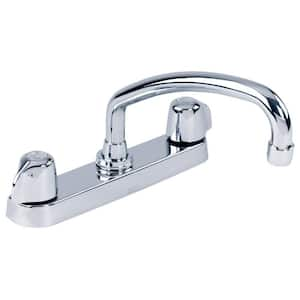 Gerber Classics 2-Handle Deck Mount Standard Kitchen Faucet in Chrome