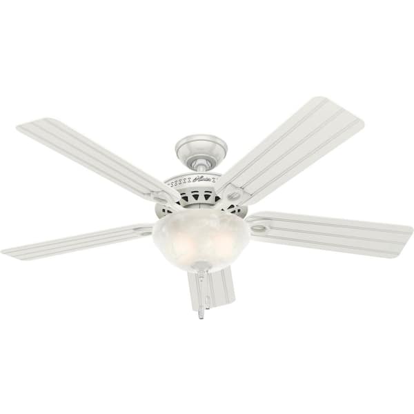 Beachcomber 52 in. Indoor White Ceiling Fan with Light Kit