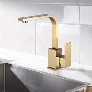 Foundations Single Handle Bar Faucet Deckplate Not Included in Gold
