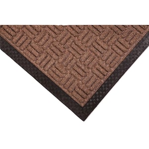 Crossbar Brown 36 in. x 60 in. Commercial Entrance Mat